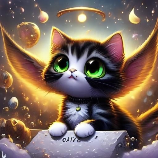 Miles Morales Cat Leaping as Comic Book Art