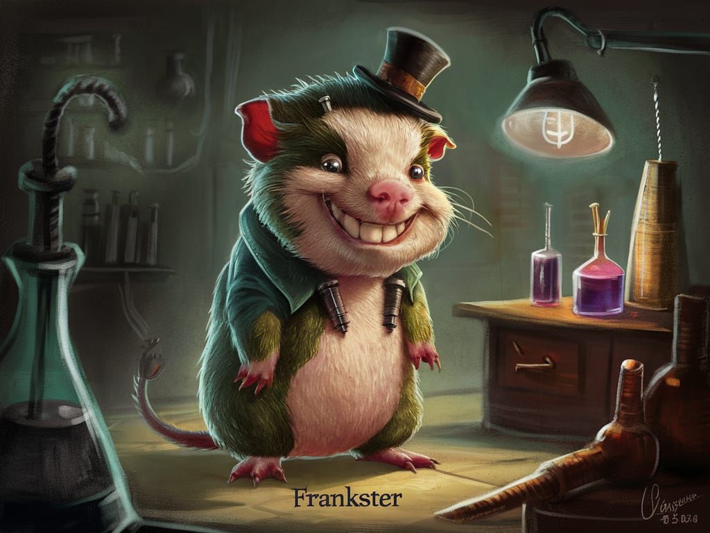 cheeky freaky frankster guinea pig