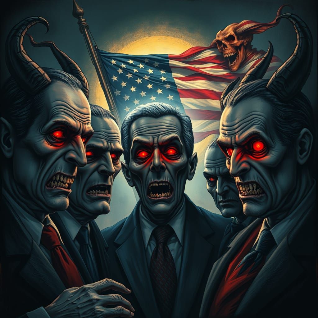 Republicans as Demonic Creatures in Dark, Macabre Satire