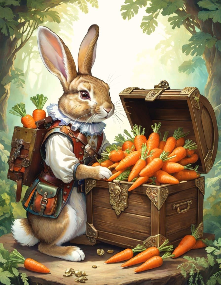 an anthropomorphic rabbit