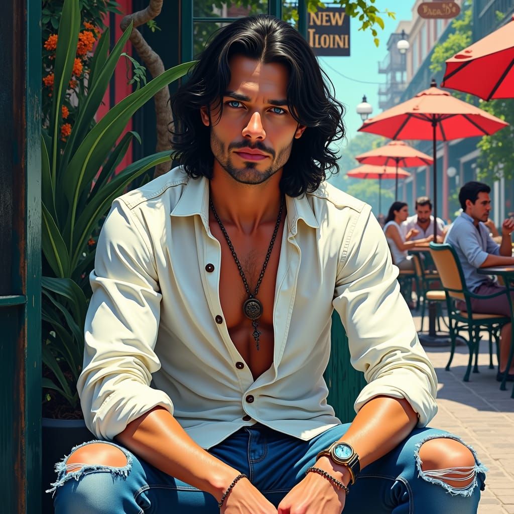 New Orleans Man: Gritty Realism Meets Psychedelic Art