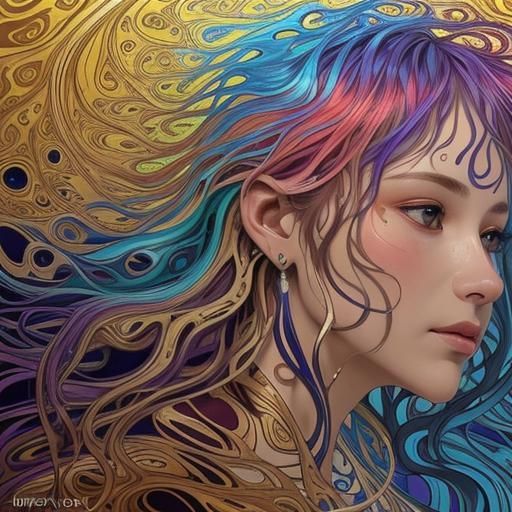 Metallic Acrylic Paint Pour Fluid Art