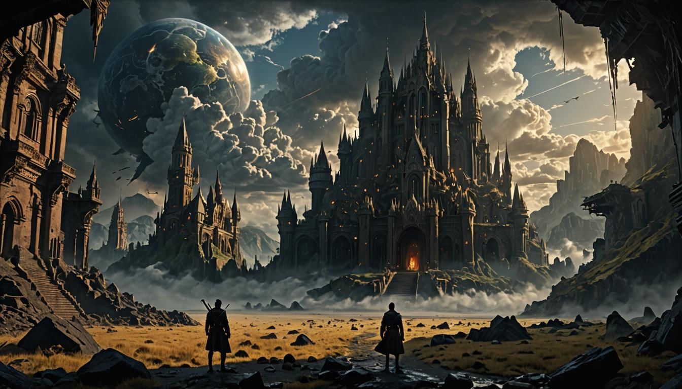 Epic Cinematic Vista in Digital Matte Painting