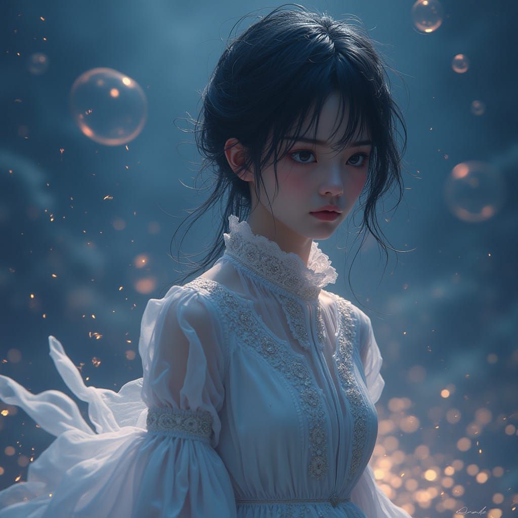 Mystical Dreamer Lost in Turbulent Skies