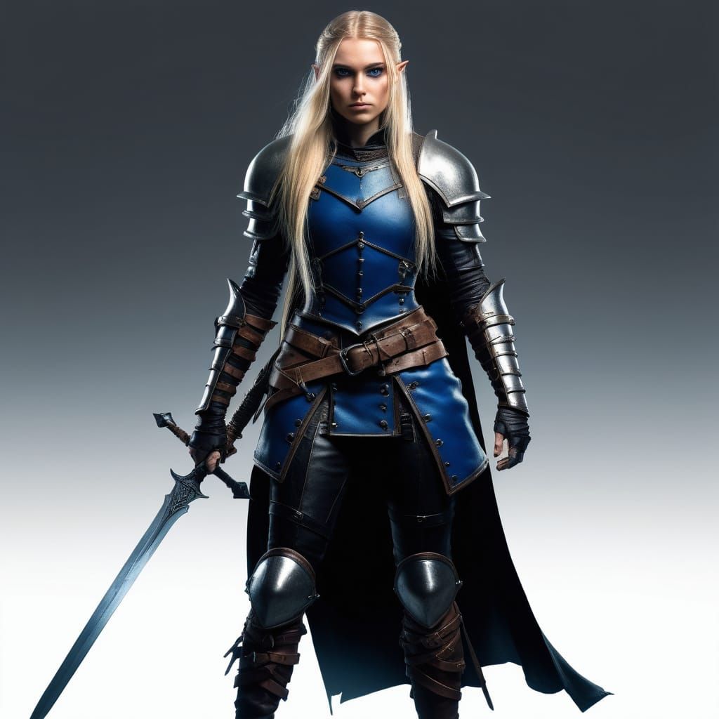 Halfling Rogue Queen in Dark Armor