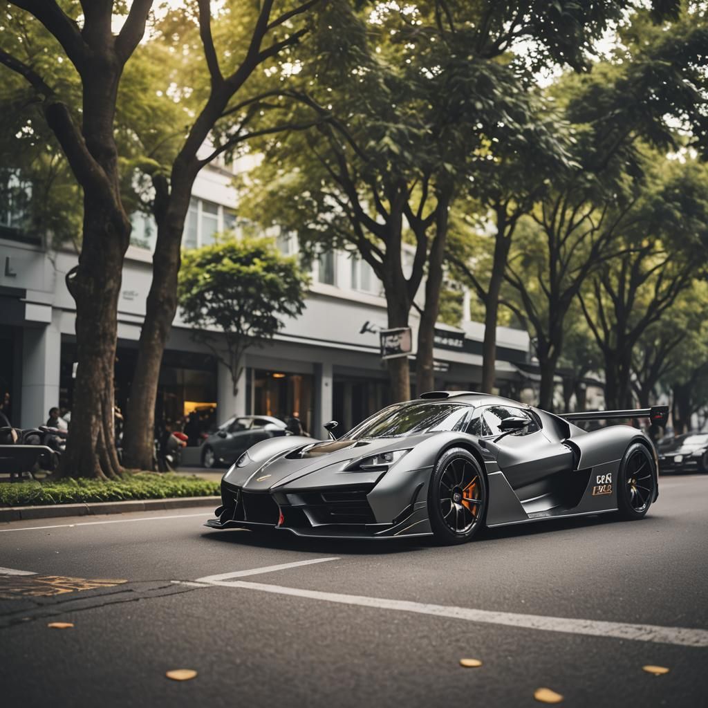 Sleek Carbon Dove Hypercar: Professional Automotive Photogra...