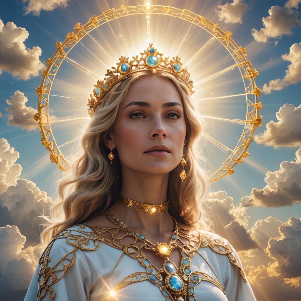 Ethereal Queen in Divine Light