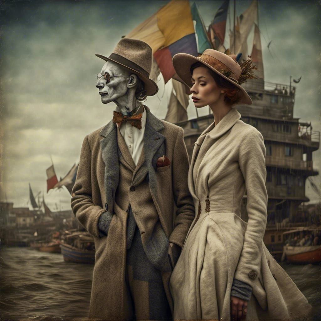 Polychromatic Abstract Cycles in Detailed Matte Painting