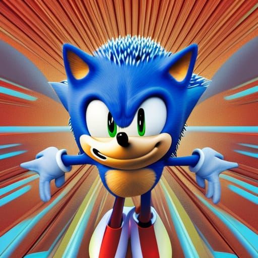 Sonic the Hedgehog: 3D Digital Art