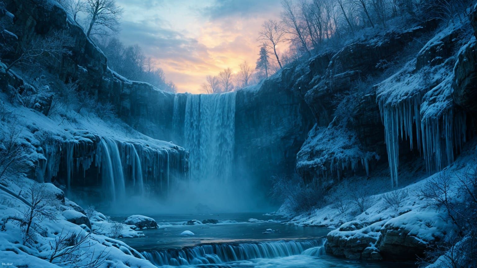 Frozen Elegance in Winter Wonderland