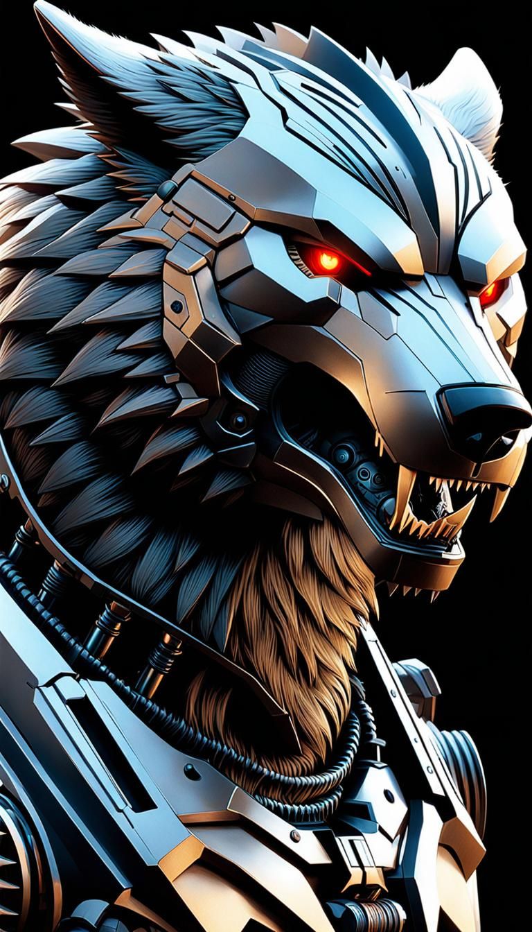 schematic of mechanical werewolf