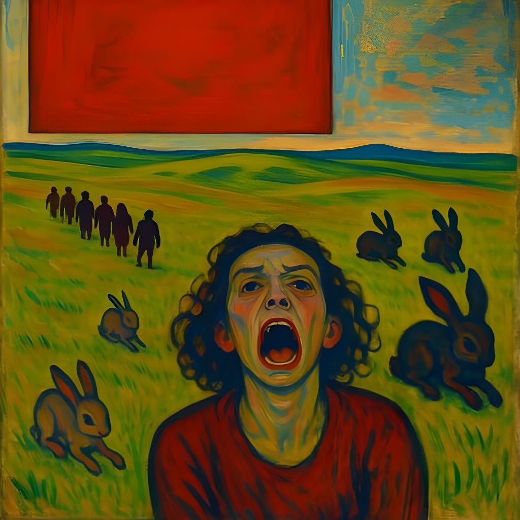 Vast Steppe Landscape with Expressive Colors