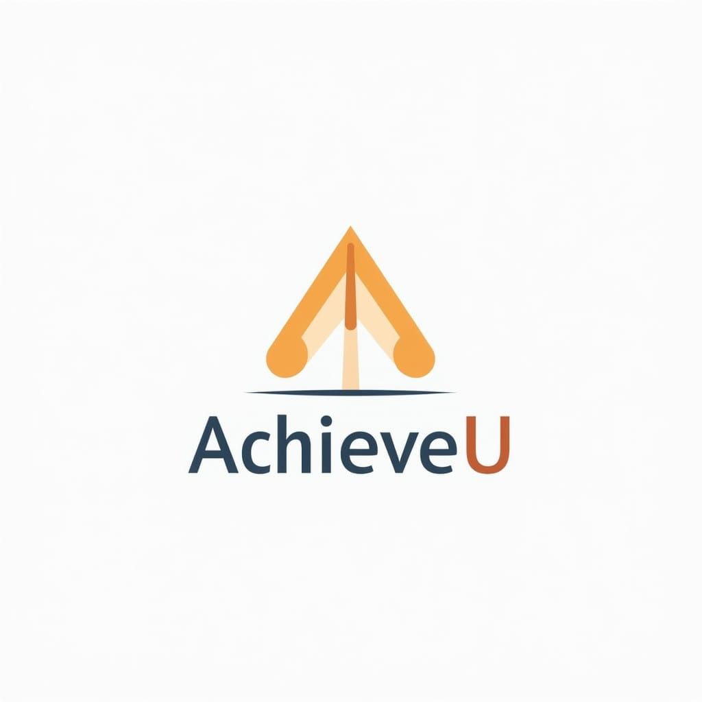 Empowering Logo for AchieveU: A Symbol of Growth and Success