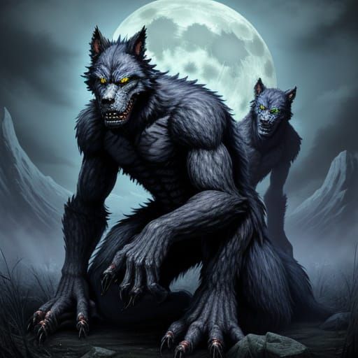 Monsters Ghosts and Werewolves Gathering for a Spooky Night