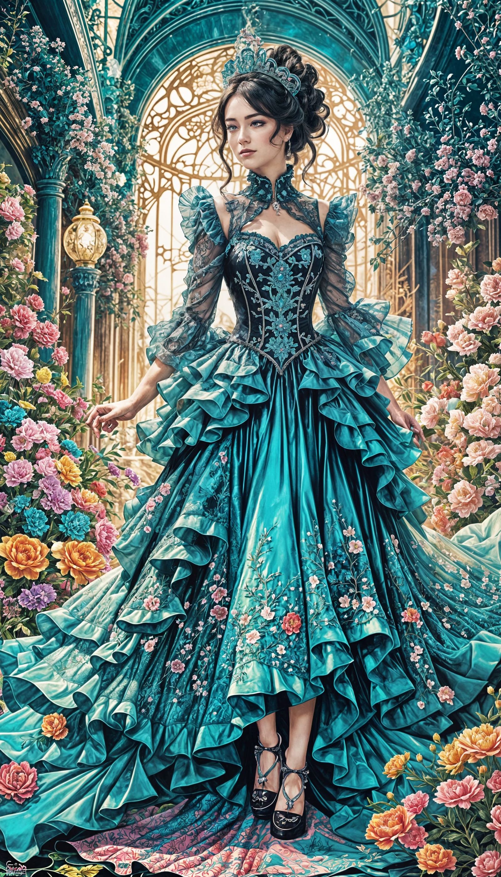 Royal Princess Bride in Hypermaximalist Fantasy