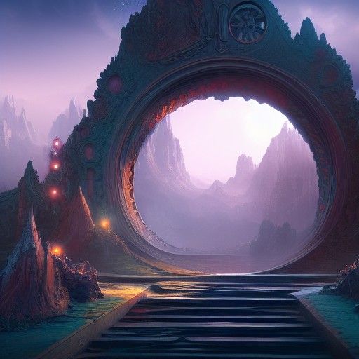 Heavens Door Detailed Matte Painting