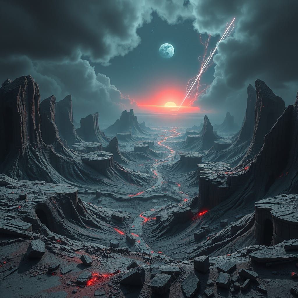 Ethereal Purgatory: Cosmic Horror in Bleak Grey Hues