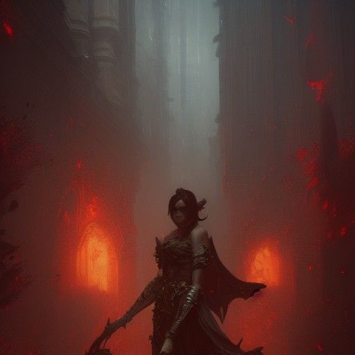 Hyperdetailed Hellscape Concept Art in 8K Resolution