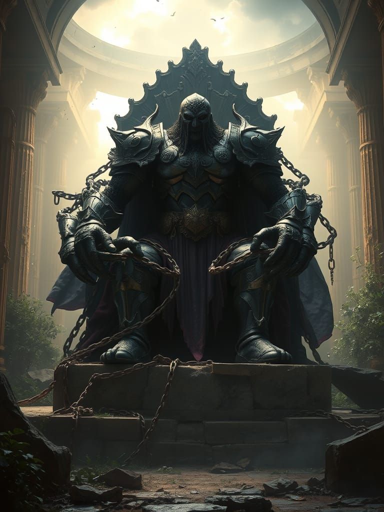 Colossal Hellenistic Giant Awakens in Ancient Temple Ruins