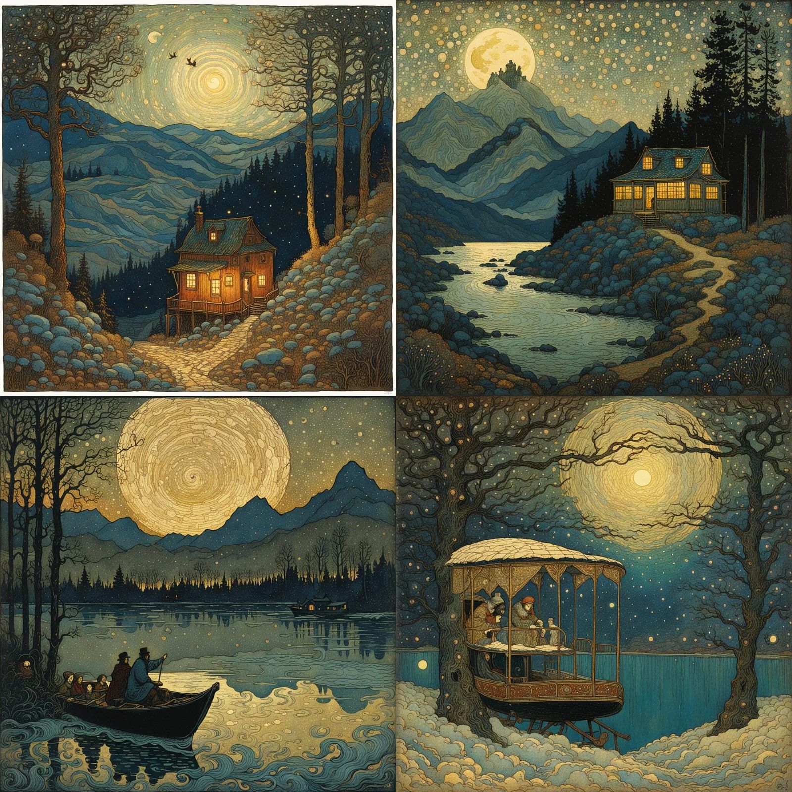 Ethereal Dreamscape in Dulac and Eads Style