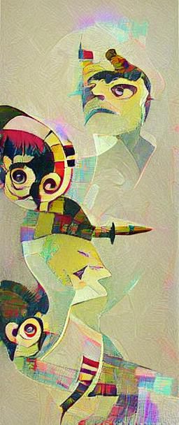 Gorillaz Art Inspired by Tartakovsky and Klimt