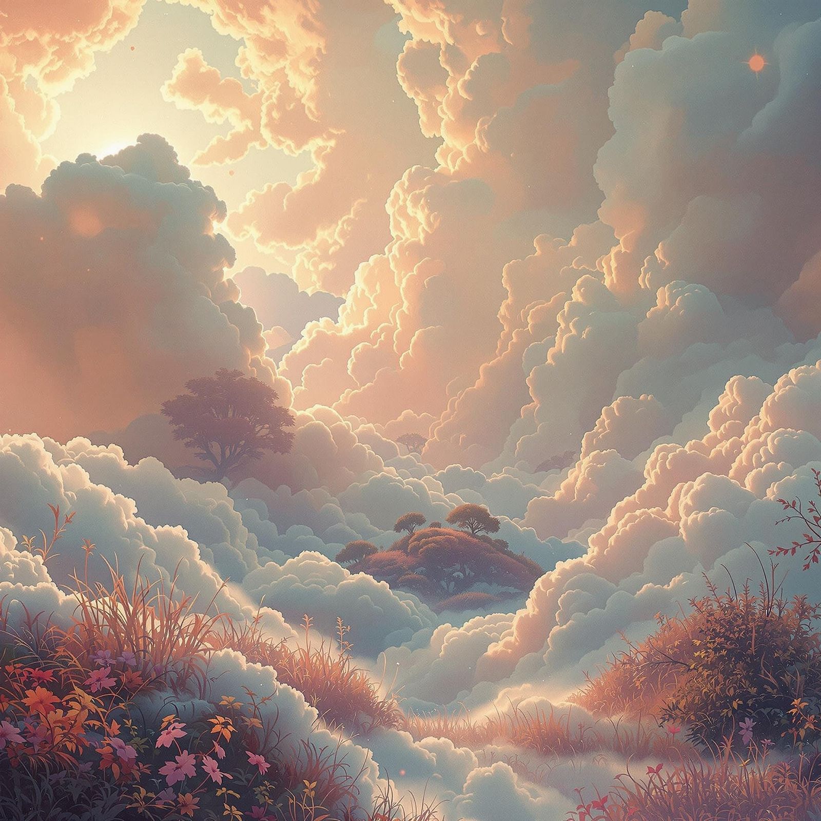 Ethereal Cloud Formations in Soft Focus