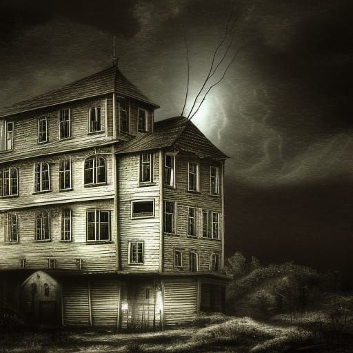 Haunted Old Mill: A Dark Academia Horror