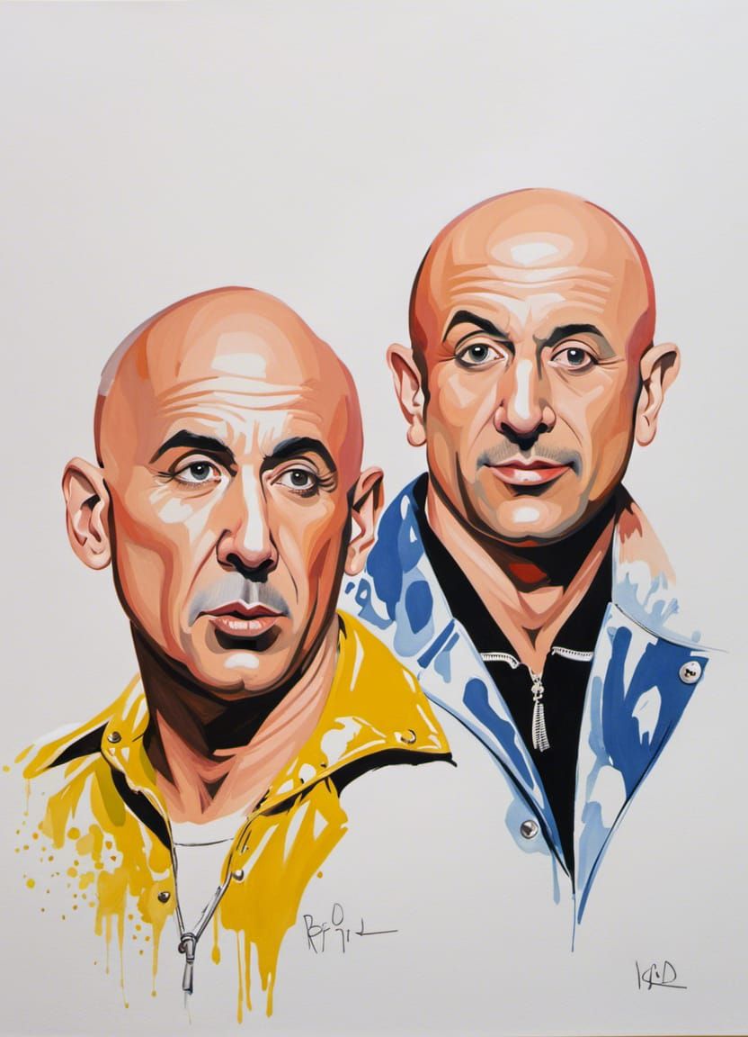 Right Said Fred: Gouache Portrait