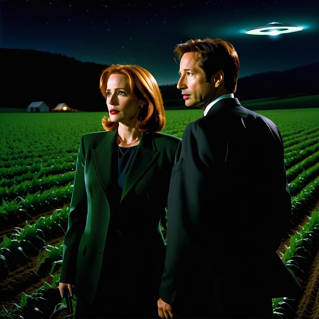 Dana Scully and Fox Mulder Investigate UFOs