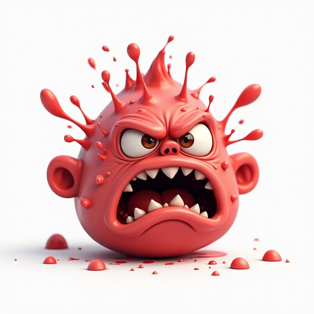 Surreal Pixar-Inspired Pimple Squeezed in a Fantastical Mann...