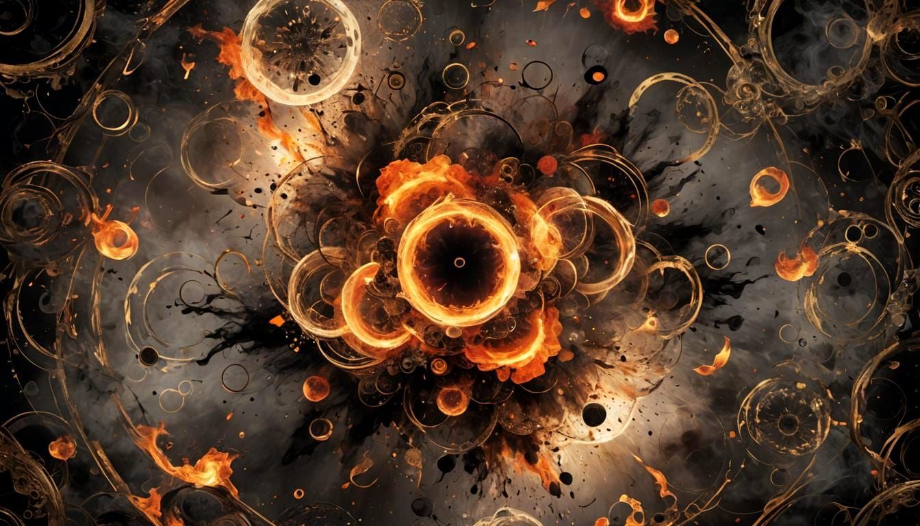 Circles Bursting Forth in Adornments Style