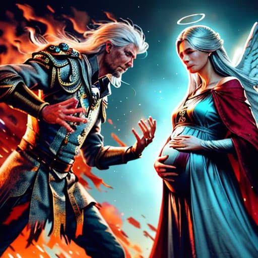 Angel's Prayer in a War-Torn World