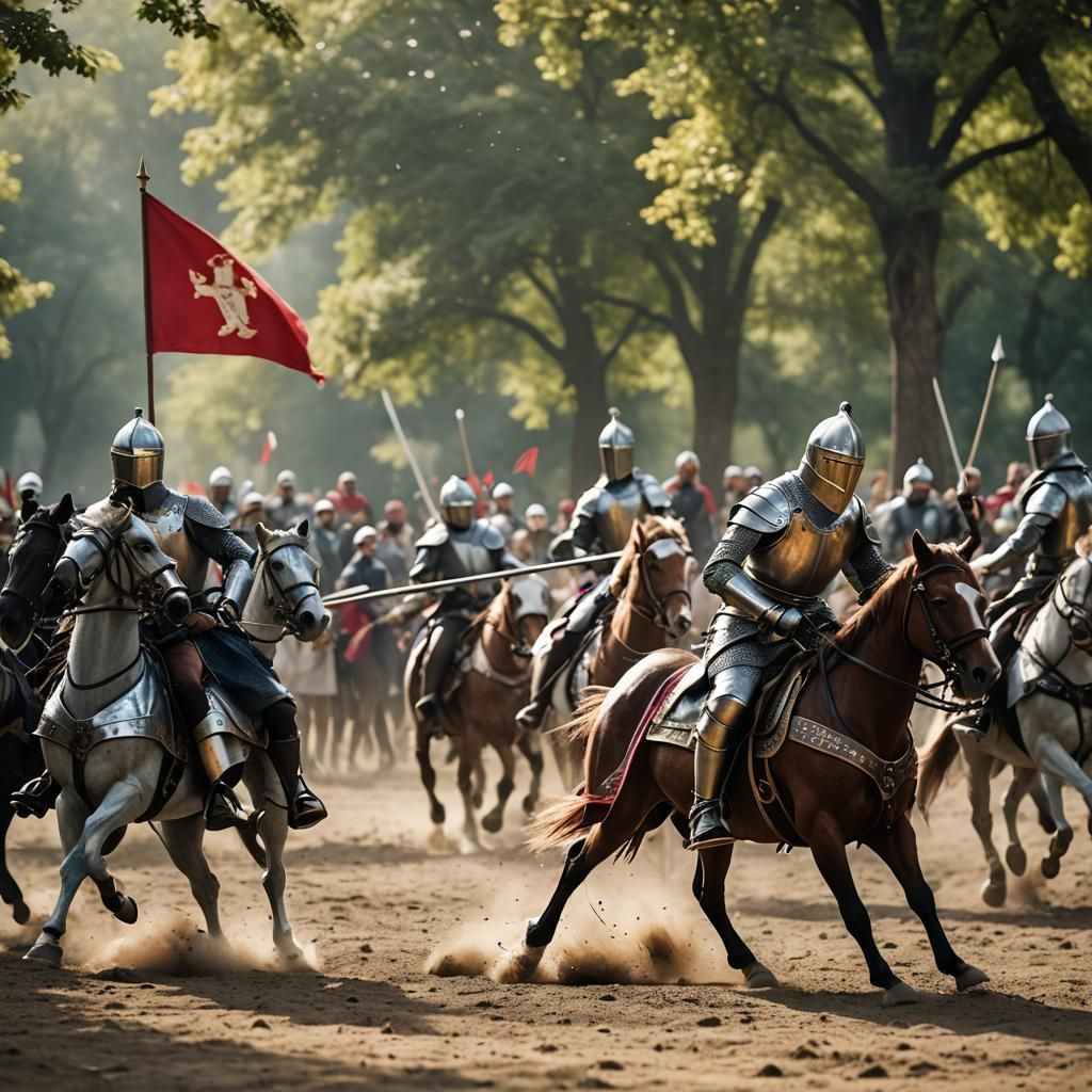 Medieval Knights Jousting Photography