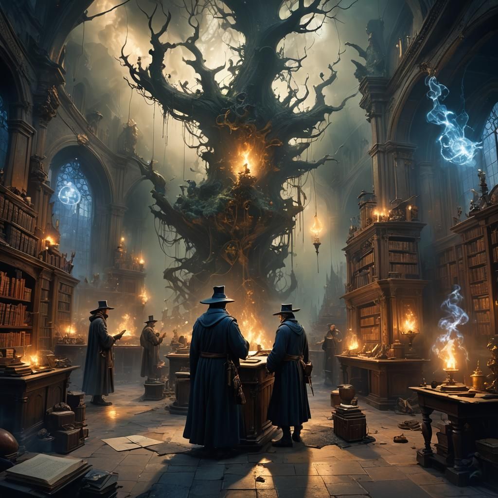 Wizards Return to Magic School in Mystic Fog