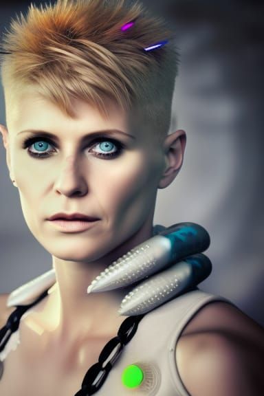 Helen Slater as Billie Jean in 3D Game Cinematic Style