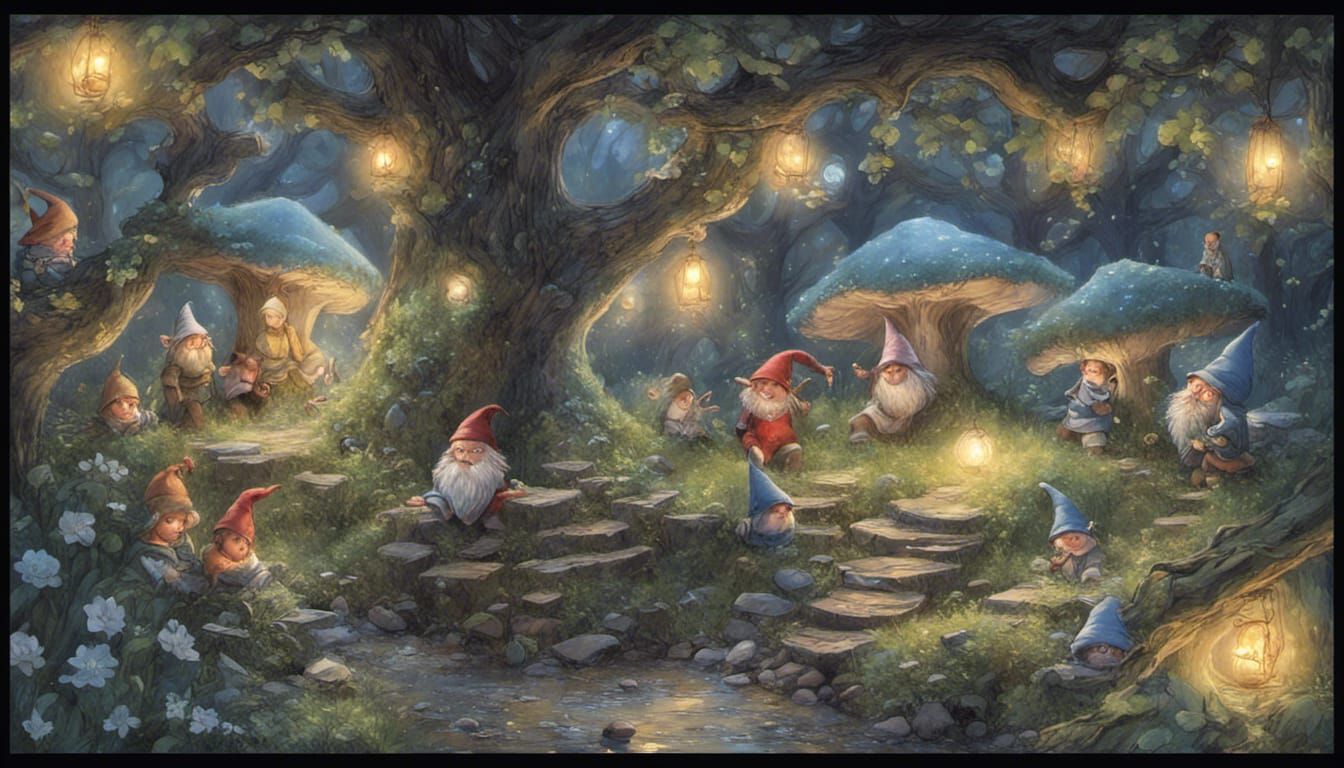 Enchanted Forest: Fairies, Gnomes, and Sprites at Play