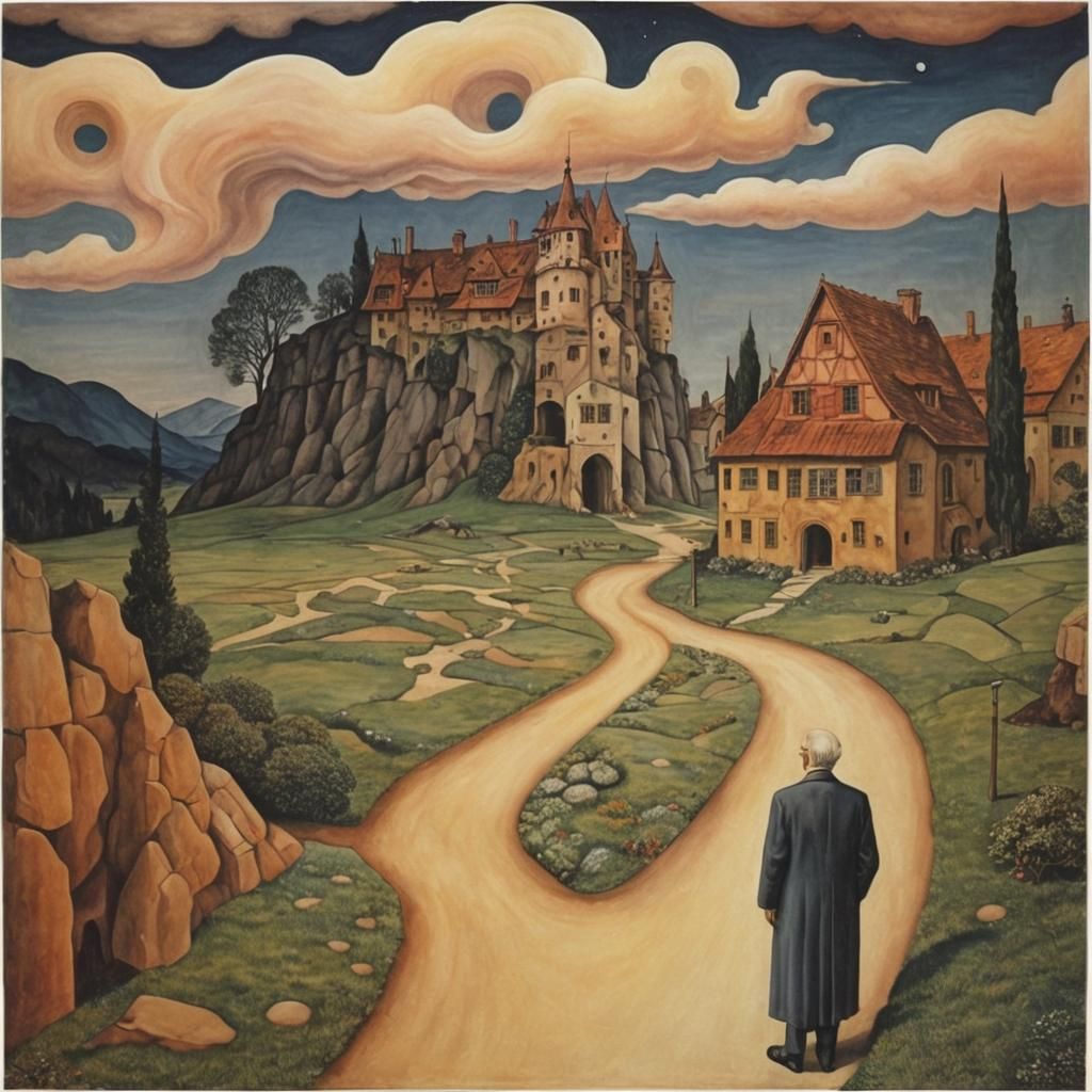 Distorted Dreamscape: An Uncanny Surreal Image