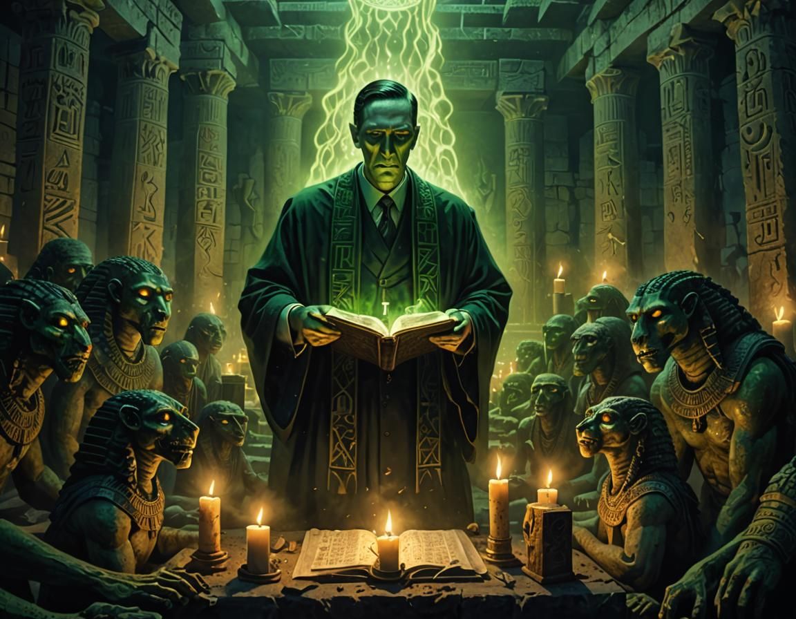 Occult Master Reads Ancient Texts in Mysterious Egyptian Rui...