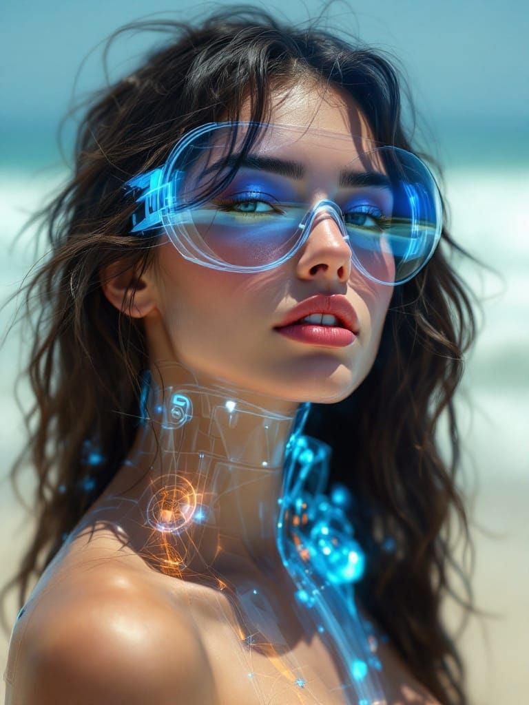 Neoclassical Beauty Meets Transparent Futurism in Cyberpunk ...