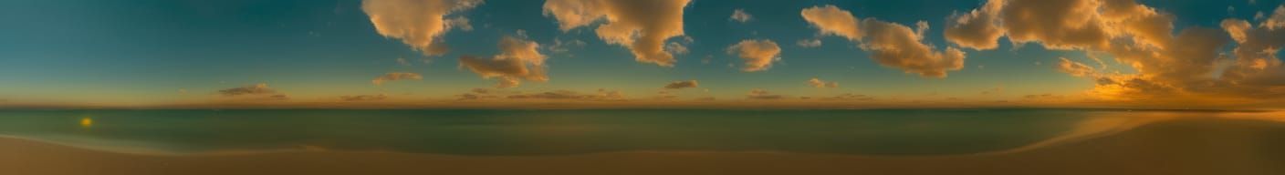 Breaking Ocean Wave in Chiaroscuro Panorama