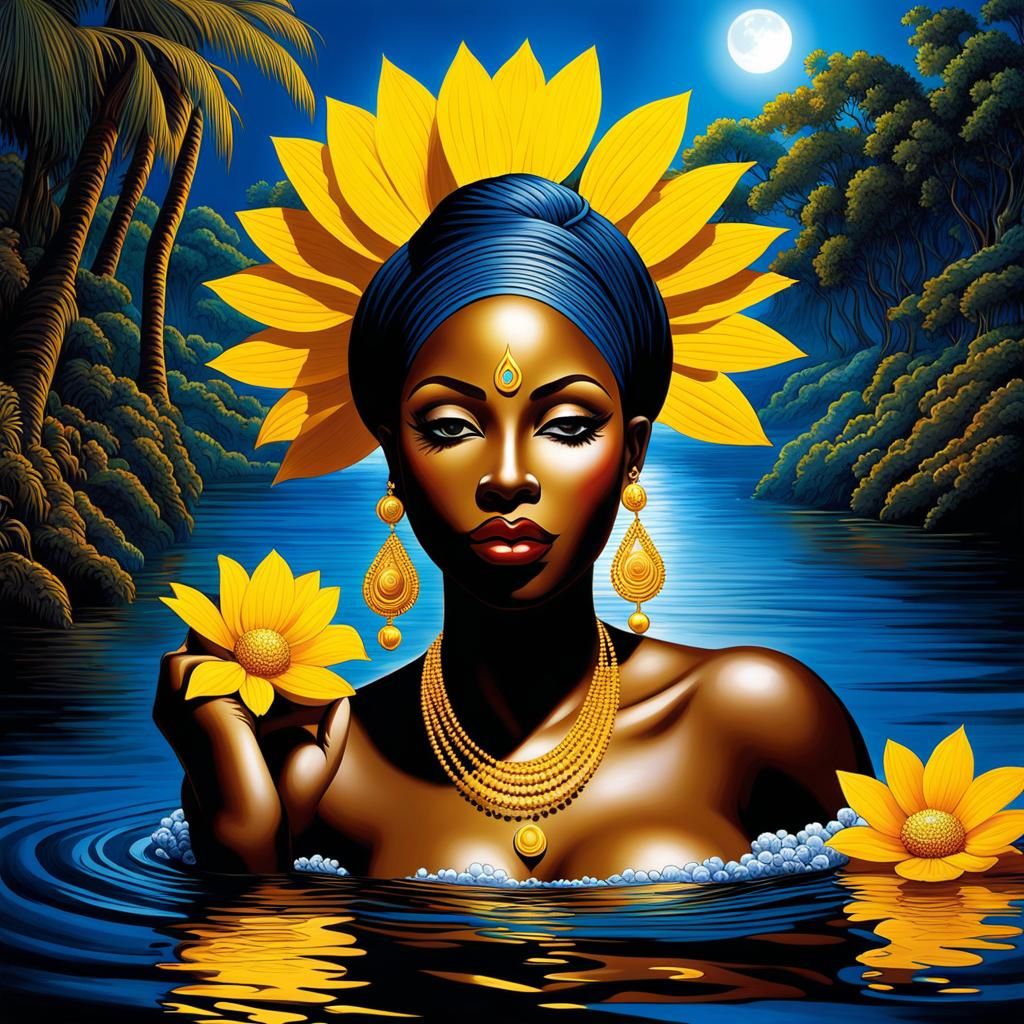 Oshun: Yoruba Goddess of Love on Nile River