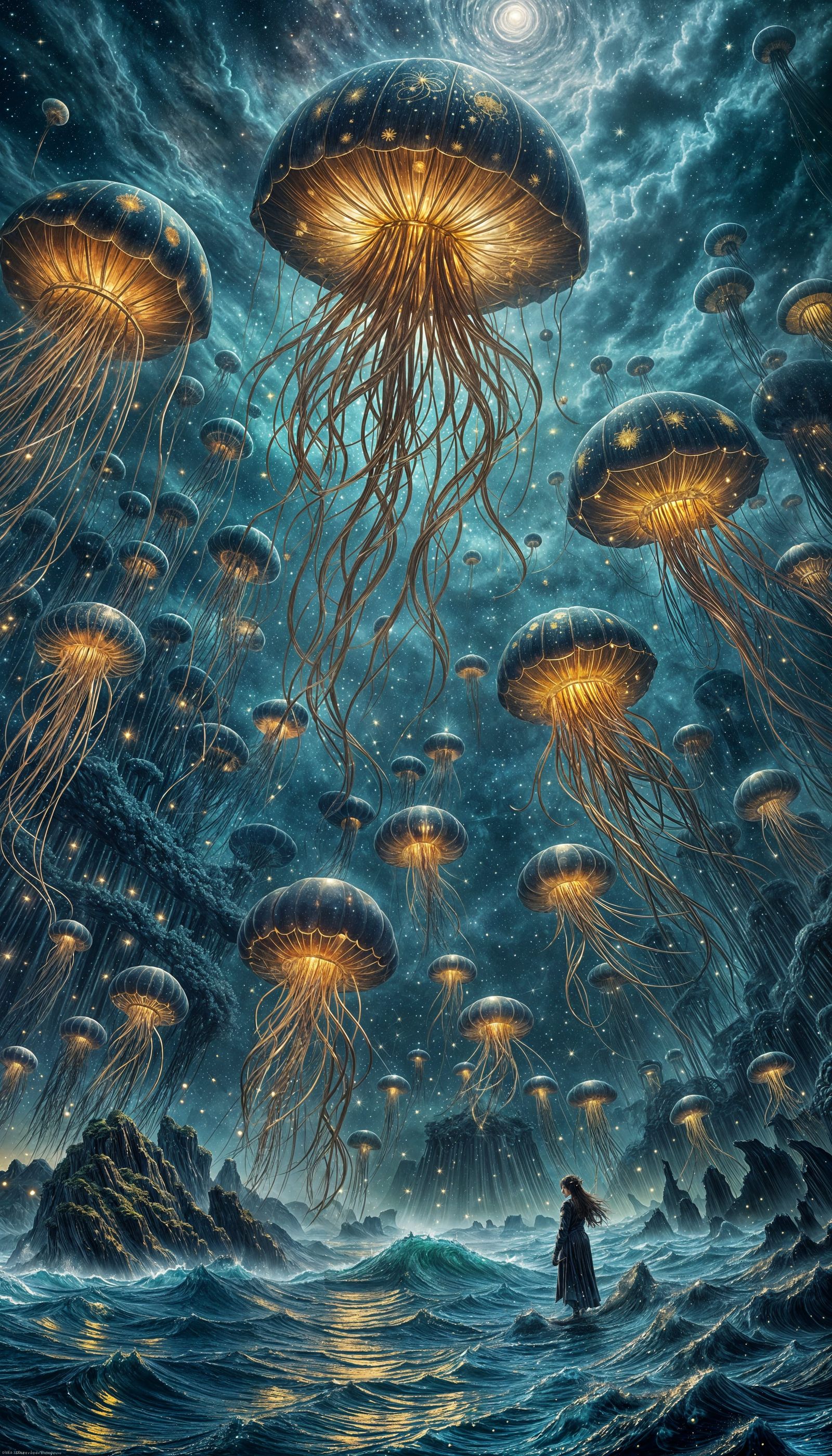 Majestic Midnight JellyFish