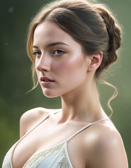 AI Portrait of a Beautiful Brunette Woman