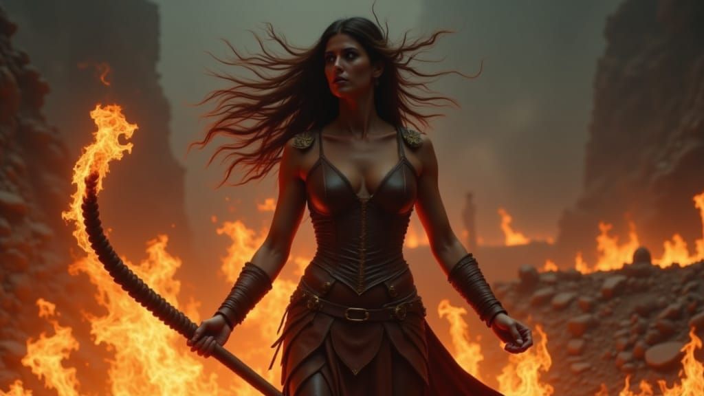 Adventuress in the realm of rocks and fire