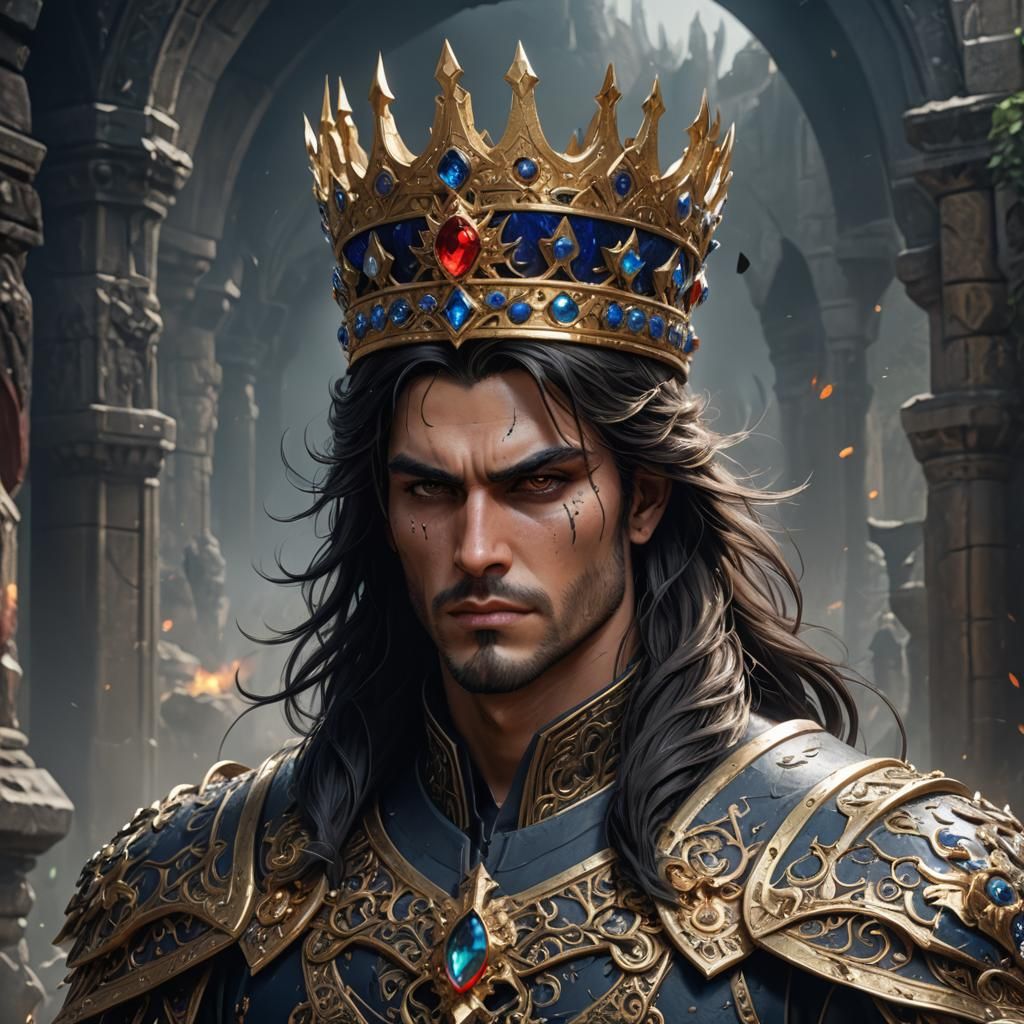 Empowered Medieval Prince with Gem Crown