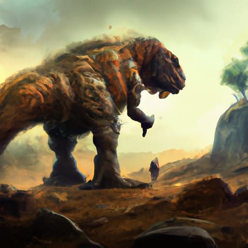 Grobian in its Natural Environment: Digital Matte Painting