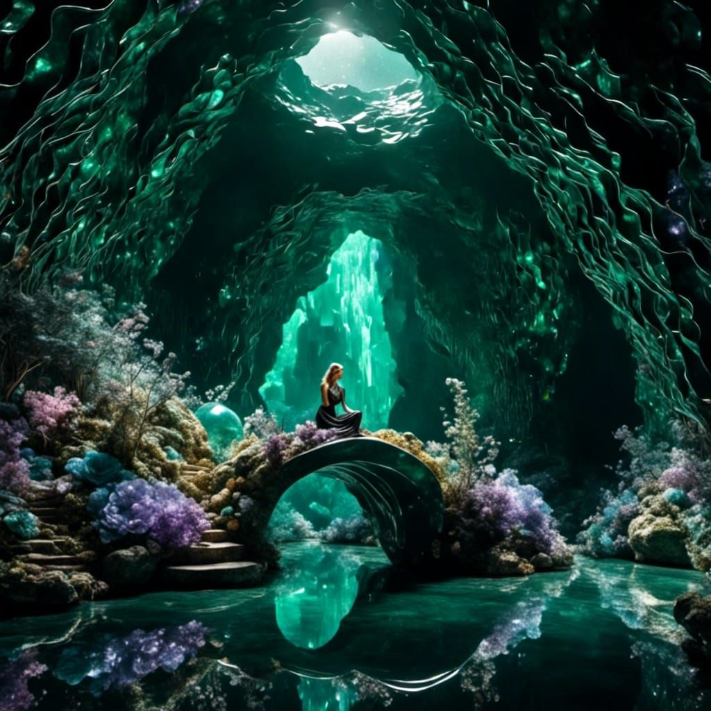 Underground Midnight Queen in Gemstone Cave