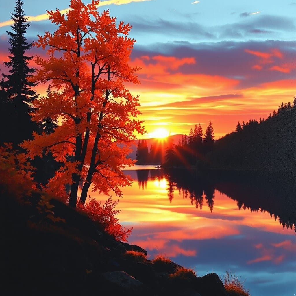 autumn sunset