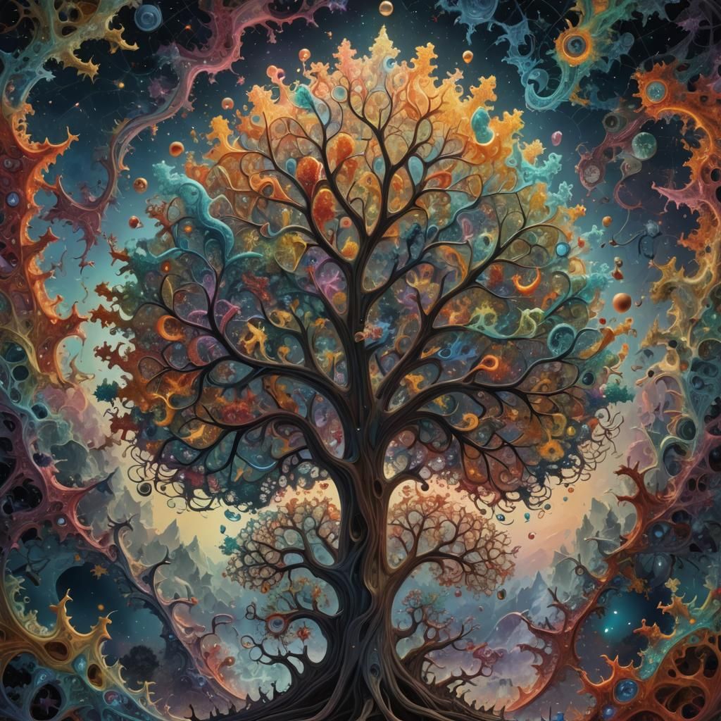 Sentient Equation Tree Splits Reality