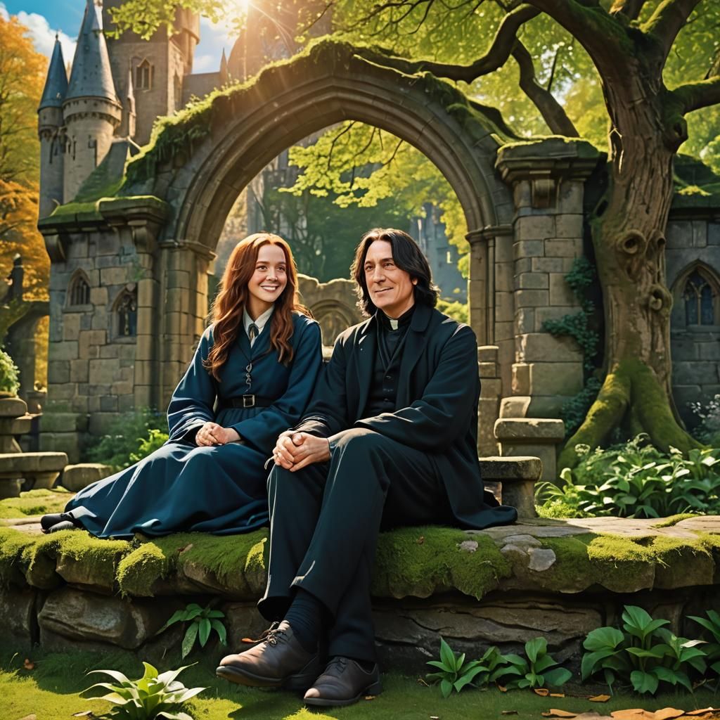 Lily Potter and Severus Snape: Disney-Inspired 3D Art